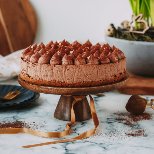 Ungebackene Nougattorte