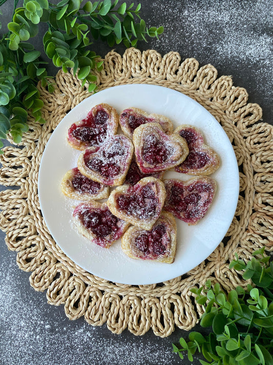 Neues Rezept: Himbeer Herzchen