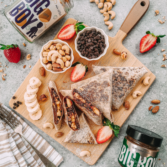 Neues Rezept: Süße Tortilla-Tasche