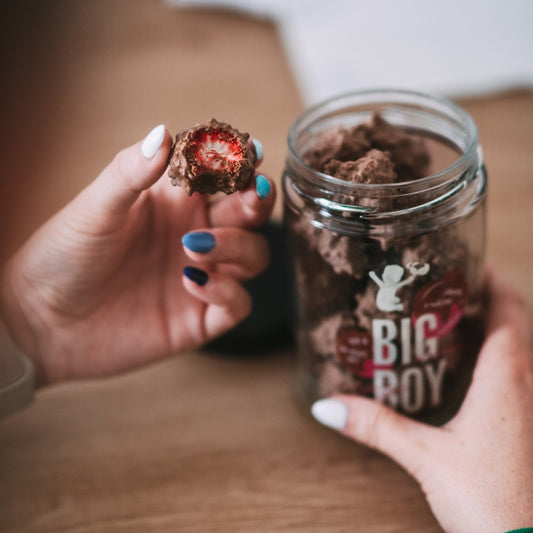 BIG BOY® Erdbeeren in Milchschokolade 120g von @kamilasikl