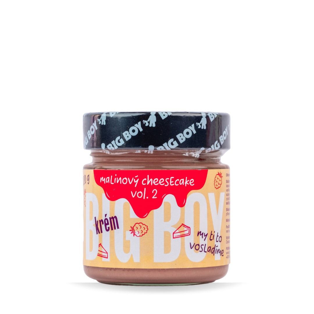 BIG BOY® Himbeer-Käsekuchen Vol. 2 - Nusscreme mit Himbeer-Käsekuchen-Geschmack 220g