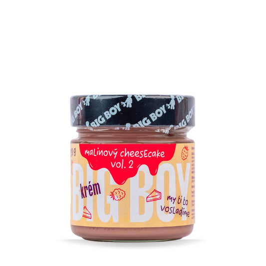 BIG BOY® Himbeer-Käsekuchen Vol. 2 - Nusscreme mit Himbeer-Käsekuchen-Geschmack 220g