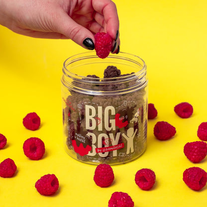 BIG BOY® Himbeeren in dunkler Schokolade von @kamilasikl 160g