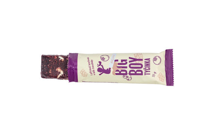 BIG BOY® Riegel mit Blaubeere und weißer Schokolade 55g